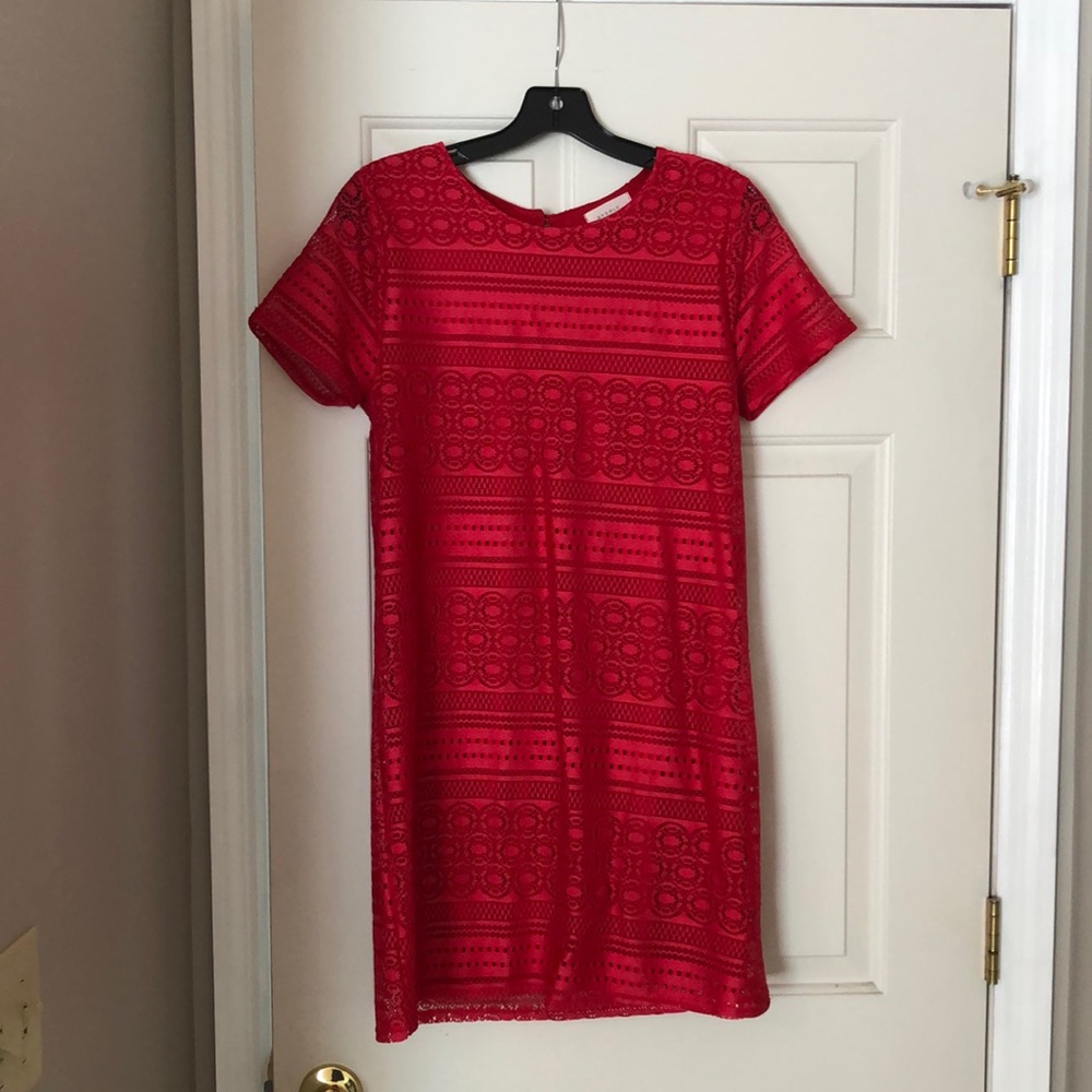 Everly Short Sleeve Lace Dress